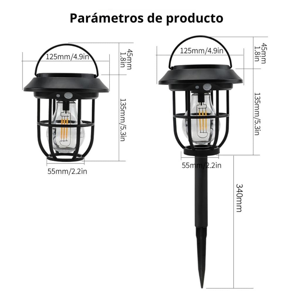 FAROL SOLAR DE PARED Y JARDÍN CON SENSOR | TY009
